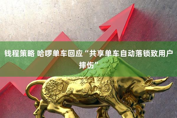 钱程策略 哈啰单车回应“共享单车自动落锁致用户摔伤”