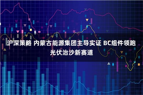 沪深策略 内蒙古能源集团主导实证 BC组件领跑光伏治沙新赛道