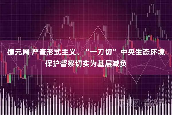 捷元网 严查形式主义、“一刀切” 中央生态环境保护督察切实为基层减负