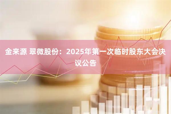 金来源 翠微股份：2025年第一次临时股东大会决议公告