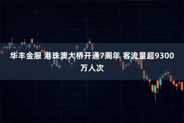 华丰金服 港珠澳大桥开通7周年 客流量超9300万人次