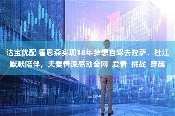 达宝优配 霍思燕实现18年梦想自驾去拉萨，杜江默默陪伴，夫妻情深感动全网_爱情_挑战_穿越
